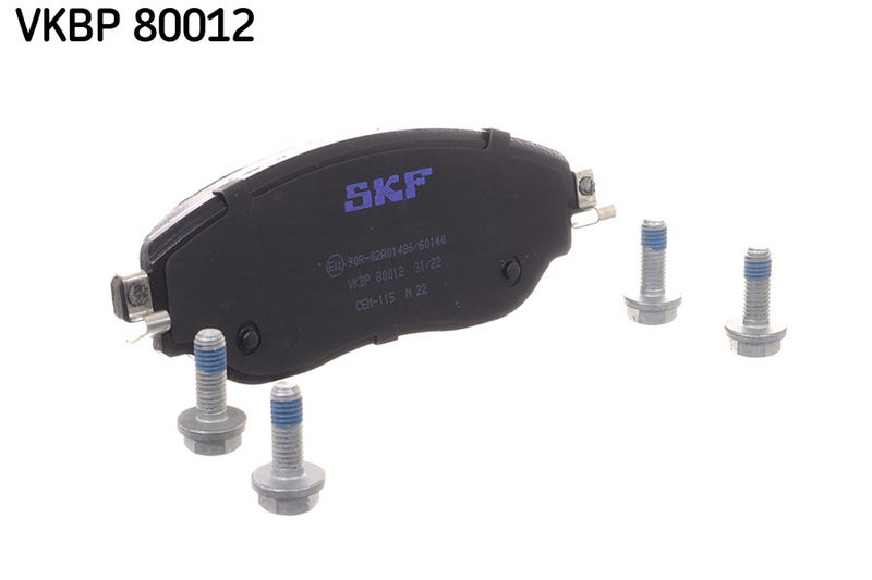 SKF VKBP80012 Комплект гальмівних накладок, дискове гальмо