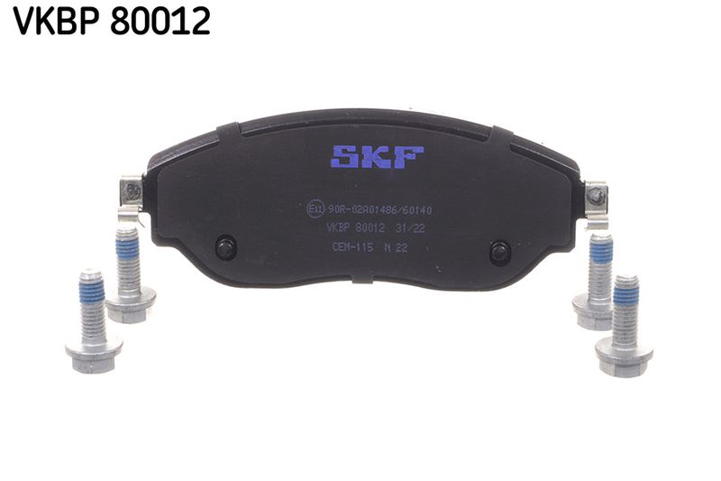 SKF VKBP80012 Комплект гальмівних накладок, дискове гальмо