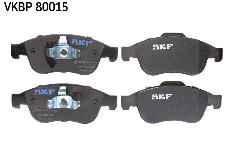 SKF VKBP80015 Комплект гальмівних накладок, дискове гальмо