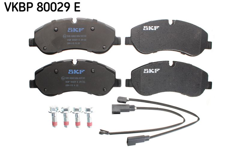 SKF VKBP80029E Комплект гальмівних накладок, дискове гальмо