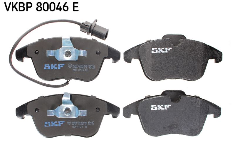 SKF VKBP80046E Комплект гальмівних накладок, дискове гальмо