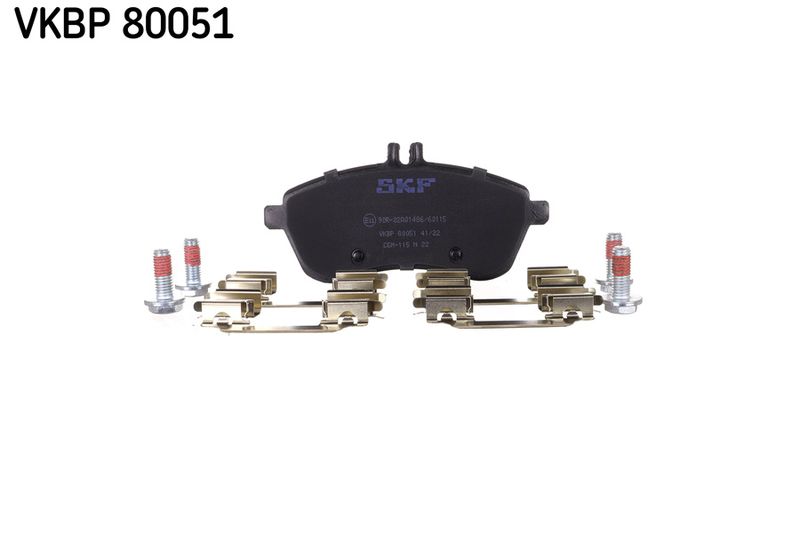 SKF VKBP80051 Комплект гальмівних накладок, дискове гальмо