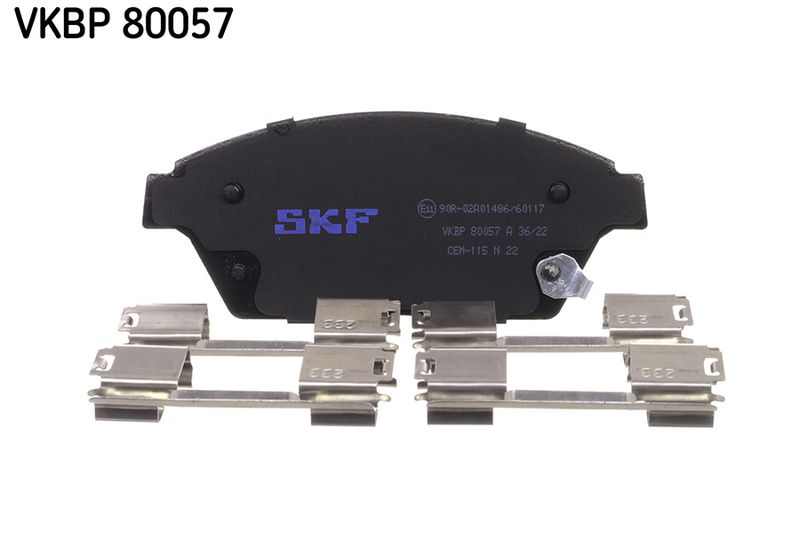 SKF VKBP80057A Комплект гальмівних накладок, дискове гальмо
