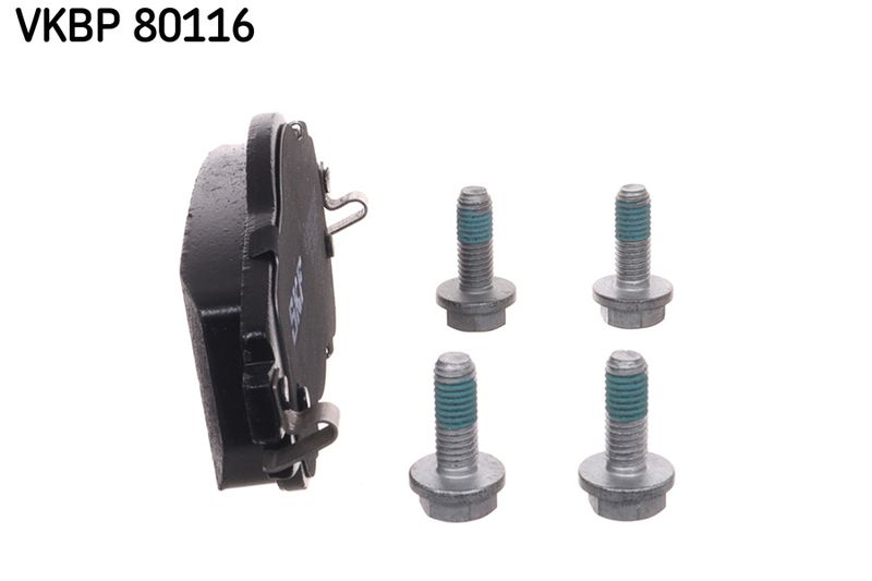 SKF VKBP80116 Комплект гальмівних накладок, дискове гальмо