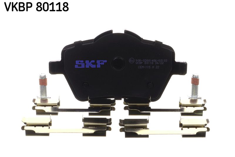 SKF VKBP80118 Комплект гальмівних накладок, дискове гальмо