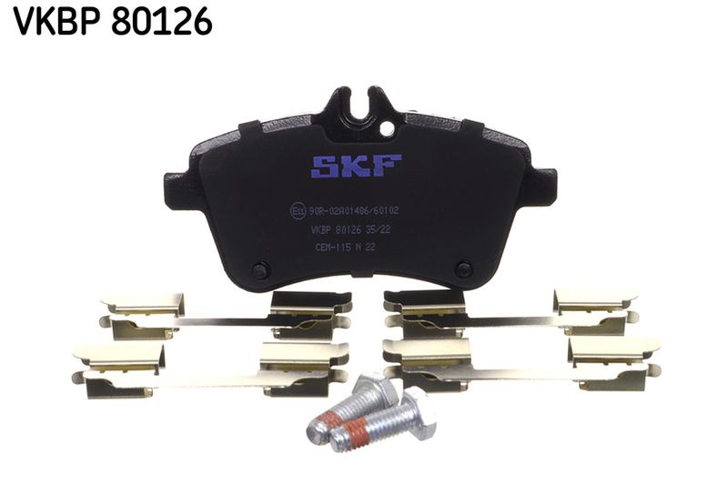 SKF VKBP80126 Комплект гальмівних накладок, дискове гальмо