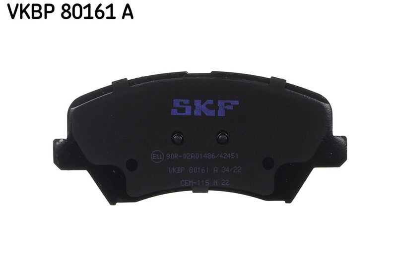 SKF VKBP80161A Комплект гальмівних накладок, дискове гальмо