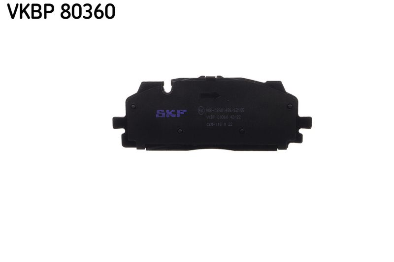 SKF VKBP80360 Комплект гальмівних накладок, дискове гальмо