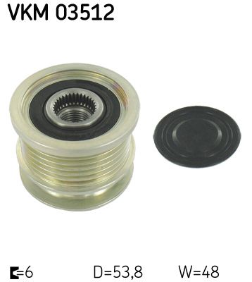 SKF VKM03512 Механізм вільного ходу генератора (Вир-во SKF)
