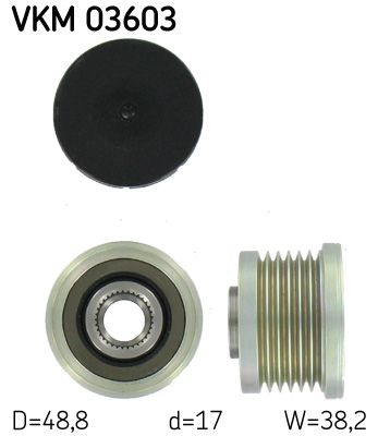 SKF VKM03603 Муфта обгінна генератора (Вир-во SKF)