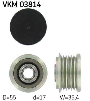 SKF VKM03814 Муфта обгінна генератора (Вир-во SKF)
