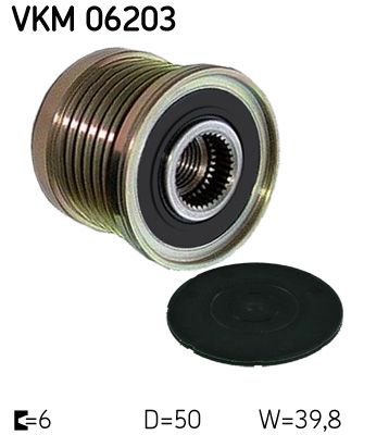 SKF VKM06203 Муфта обгінна генератора (Вир-во SKF)