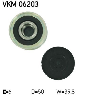 SKF VKM06203 Муфта обгінна генератора (Вир-во SKF)