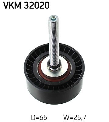 SKF VKM32020 Ролик генератора Citroen Nemo/Peugeot Bipper/Fiat Doblo 1.3 HDi 10- (паразитний) (65x25.7)