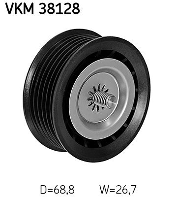SKF VKM38128 Ролик обвідний поліклінового ременя (Вир-во SKF)