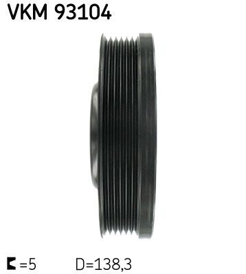 SKF VKM93104 Ремінний шків, колінчастий вал