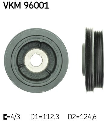 SKF VKM96001 Шків, колінчатий вал