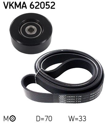 SKF VKMA62052 Комплект поліклинових ременів