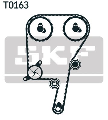 VKMC 01121-2 SKF - Насос охолоджуючої рідини + комплект зубчатого ремня
