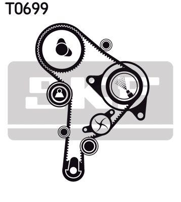 VKMC 01251 SKF - Насос охолоджуючої рідини + комплект зубчатого ремня