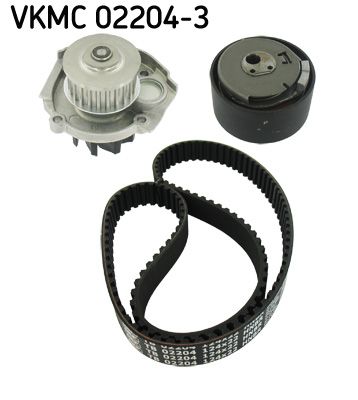VKMC 02204-3 SKF Насос охолоджуючої рідини + комплект зубчатого ремня
