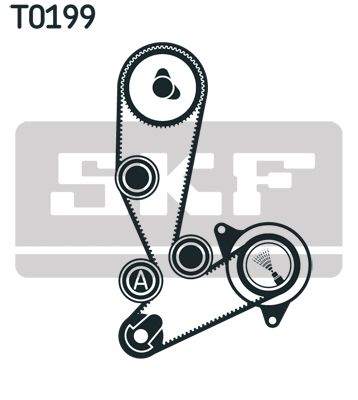 VKMC 02390 SKF Насос охолоджуючої рідини + комплект зубчатого ремня