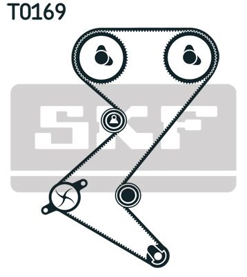 VKMC 03263 SKF Насос охолоджуючої рідини + комплект зубчатого ремня