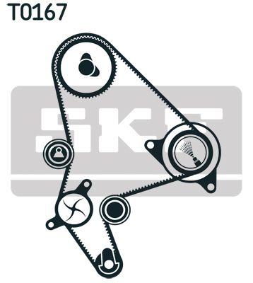 SKF VKMC03264 Комплект зубчастого ременя із водяним насосом (Вир-во SKF)