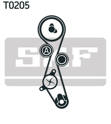 VKMC 03317 SKF - Насос охолоджуючої рідини + комплект зубчатого ремня