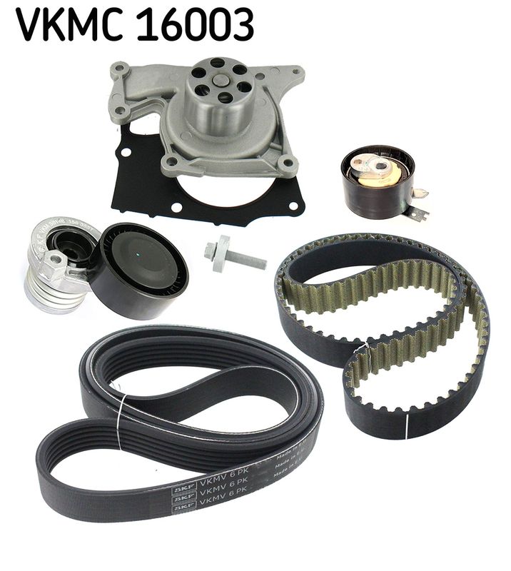 SKF VKMC16003 Водяний насос+ комплект зубчатих/поліклинових ременів