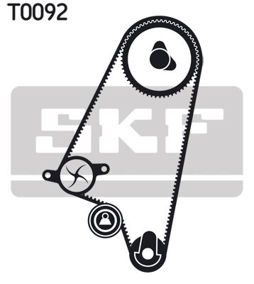 SKF VKMC90008 Комплект (ремінь+ролик+помпа)