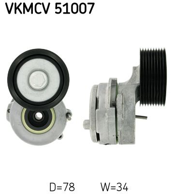 VKMCV51007 SKF - Натягувач ременя