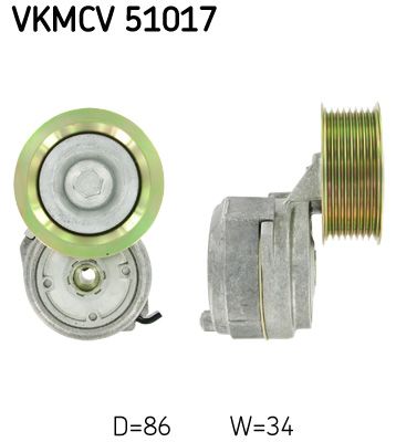 VKMCV 51017 SKF Ролик натяжний