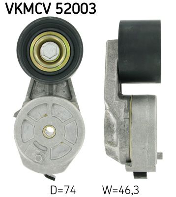 VKMCV 52003 SKF Ролик з натягувачем APV1048 D=74, W=46,3