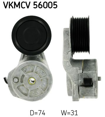 VKMCV 56005 SKF Ролик з натягувачем APV1052 D=74, W=31