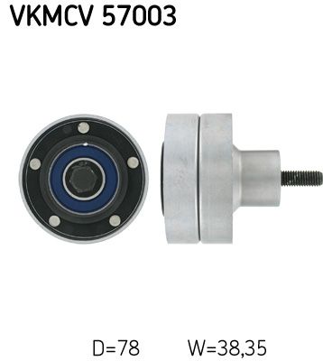 VKMCV 57003 SKF Натяжний ролик поліклинового ременя