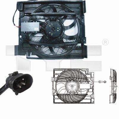TYC 8030008 Вентилятор, конденсатор кондиціонера