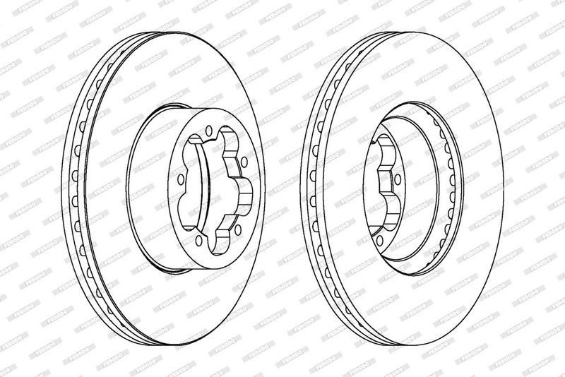 Ferodo DDF1555C Гальмівний диск