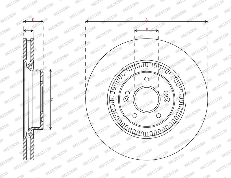 Ferodo DDF3340C Гальмівний диск
