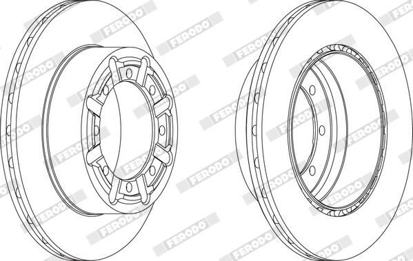 Ferodo FCR340A Гальмівний диск