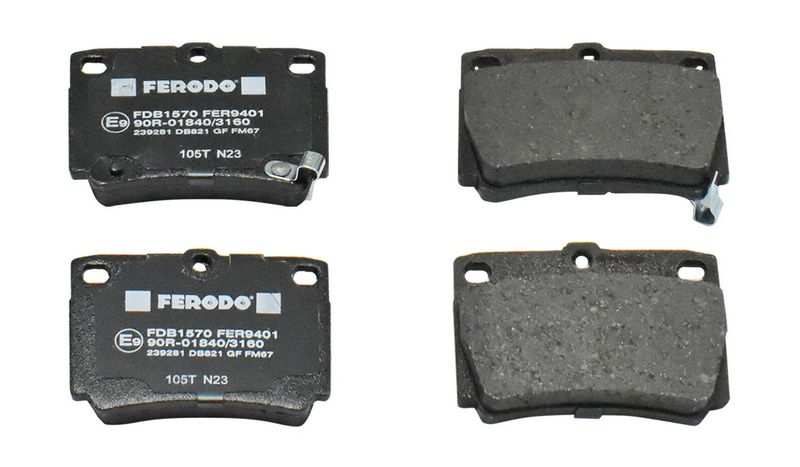 Ferodo FDB1570 Комплект гальмівних накладок, дискове гальмо