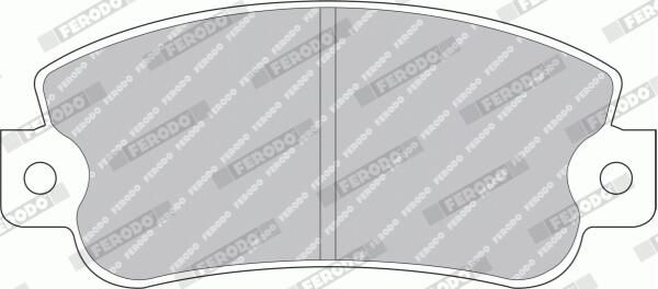 Ferodo FDB351B Комплект гальмівних накладок, дискове гальмо
