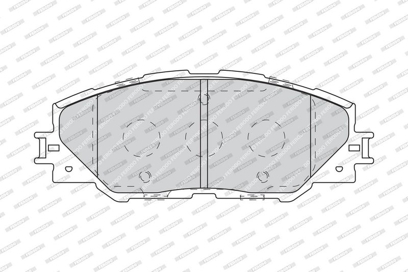 Ferodo FDB4136 Комплект гальмівних накладок, дискове гальмо