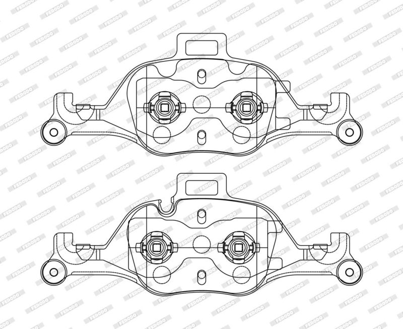 Ferodo FDB5114 Комплект гальмівних накладок, дискове гальмо