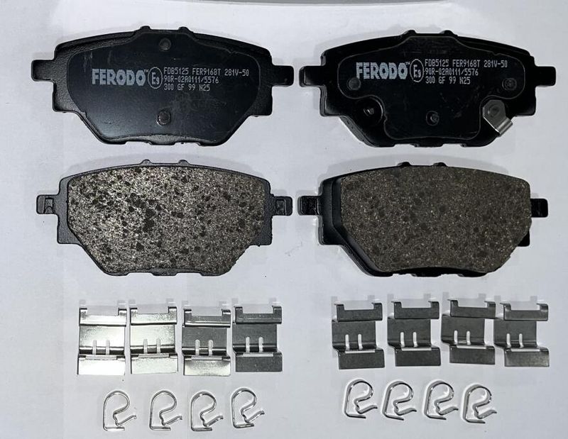 Ferodo FDB5125 Комплект гальмівних накладок, дискове гальмо