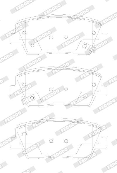 Ferodo FDB5152 Комплект гальмівних накладок, дискове гальмо