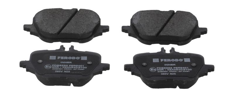 Ferodo FDB5593 Комплект гальмівних накладок, дискове гальмо