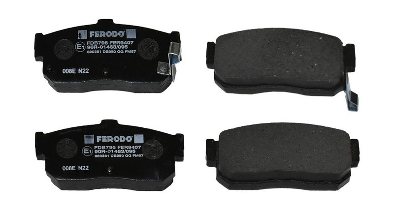 Ferodo FDB796 Комплект гальмівних накладок, дискове гальмо