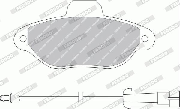 Ferodo FDB925B Комплект гальмівних накладок, дискове гальмо