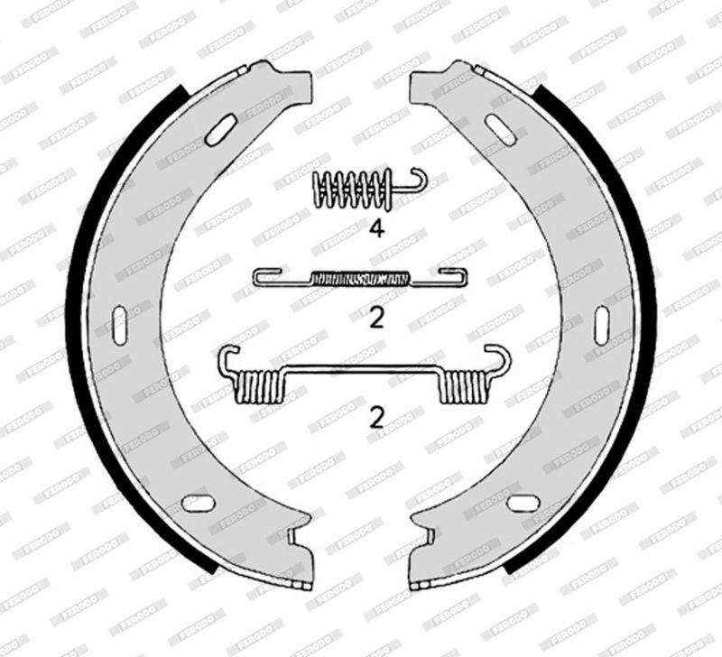Ferodo FSB4306 Комплект гальмівних колодок